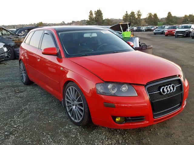 WAUMF78P26A170337 - 2006 AUDI A3 2.0 SPO RED photo 1