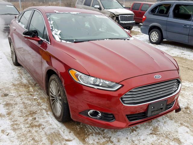 3FA6P0K93ER109535 - 2014 FORD FUSION TIT RED photo 1