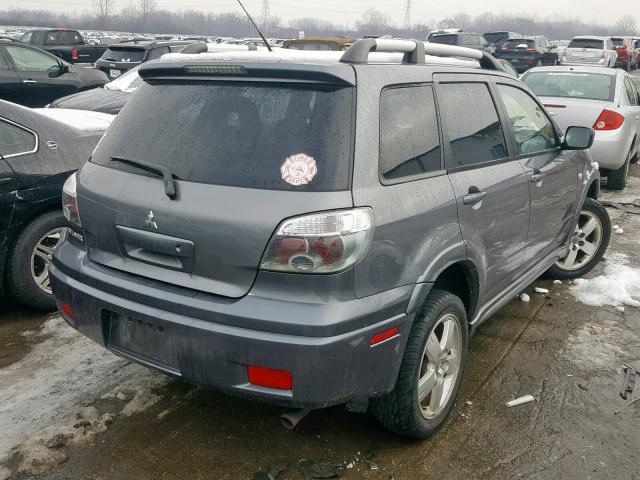 JA4LZ81F95U024702 - 2005 MITSUBISHI OUTLANDER GRAY photo 4