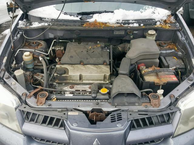 JA4LZ81F95U024702 - 2005 MITSUBISHI OUTLANDER GRAY photo 7