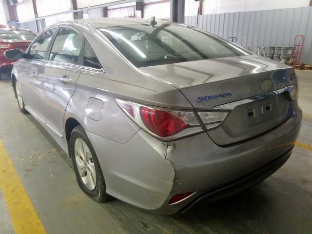 KMHEC4A49DA073370 - 2013 HYUNDAI SONATA HYB SILVER photo 3