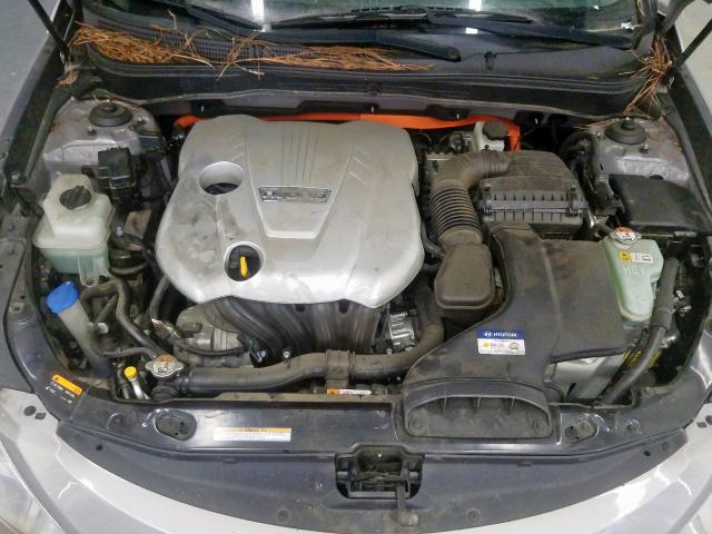 KMHEC4A49DA073370 - 2013 HYUNDAI SONATA HYB SILVER photo 7