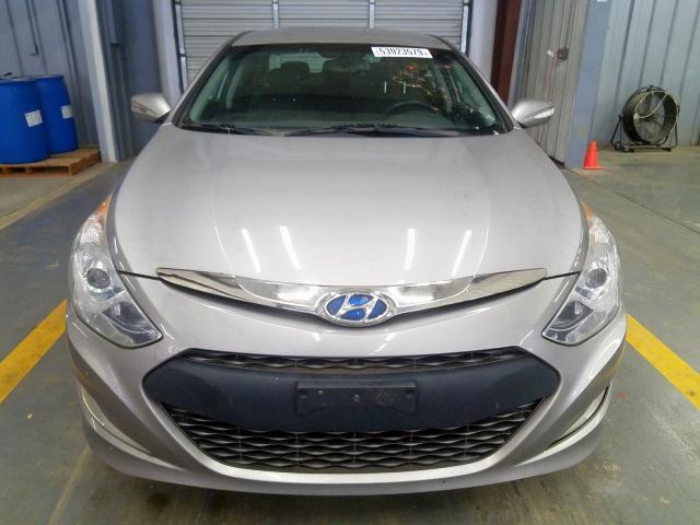 KMHEC4A49DA073370 - 2013 HYUNDAI SONATA HYB SILVER photo 9