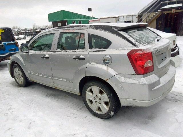 1B3HB48B67D147132 - 2007 DODGE CALIBER SX SILVER photo 3