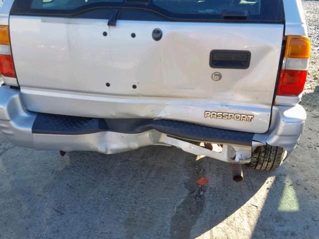 4S6CK58W914407129 - 2001 HONDA PASSPORT E SILVER photo 9