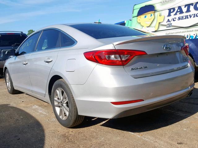 5NPE24AAXFH130958 - 2015 HYUNDAI SONATA ECO SILVER photo 3