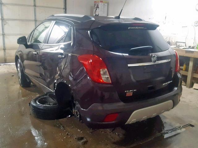 KL4CJDSB8DB165699 - 2013 BUICK ENCORE PRE BROWN photo 3