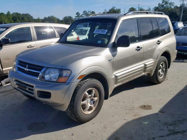 JA4MW31R72J045054 - 2002 MITSUBISHI MONTERO XL BEIGE photo 2