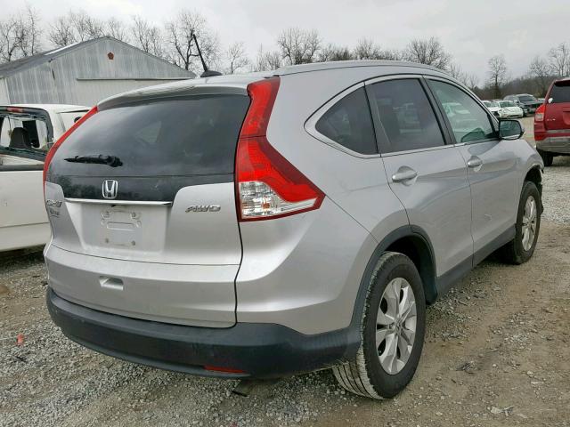 2HKRM4H70EH618451 - 2014 HONDA CR-V EXL SILVER photo 4