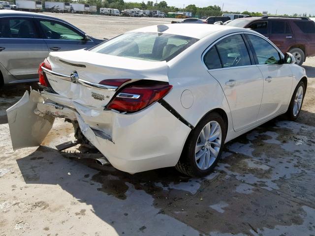 2G4GN5EX6F9123542 - 2015 BUICK REGAL PREM WHITE photo 4