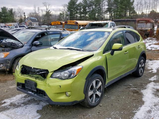 JF2GPBKC4EH330036 - 2014 SUBARU XV CROSSTR GREEN photo 2