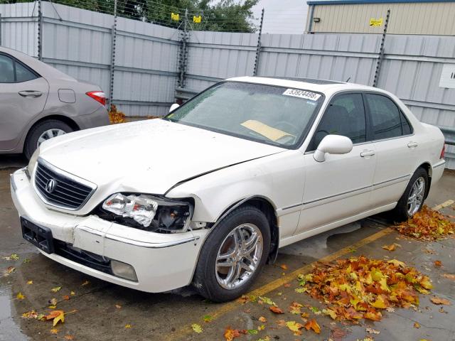 JH4KA96592C004075 - 2002 ACURA 3.5RL WHITE photo 2