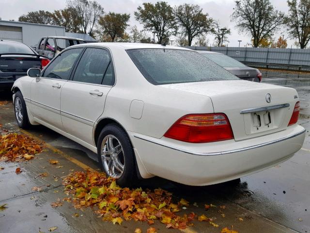 JH4KA96592C004075 - 2002 ACURA 3.5RL WHITE photo 3