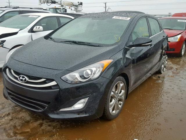 KMHD35LE3DU112072 - 2013 HYUNDAI ELANTRA GT BLACK photo 2