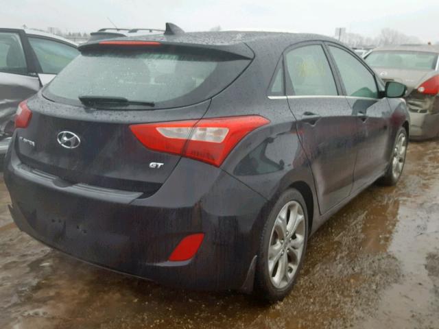 KMHD35LE3DU112072 - 2013 HYUNDAI ELANTRA GT BLACK photo 4