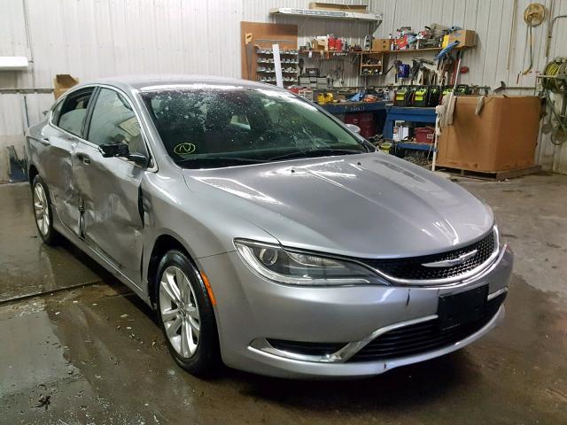 1C3CCCAB8FN562220 - 2015 CHRYSLER 200 LIMITE SILVER photo 1