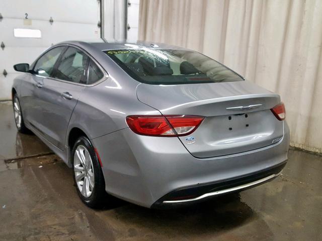 1C3CCCAB8FN562220 - 2015 CHRYSLER 200 LIMITE SILVER photo 3