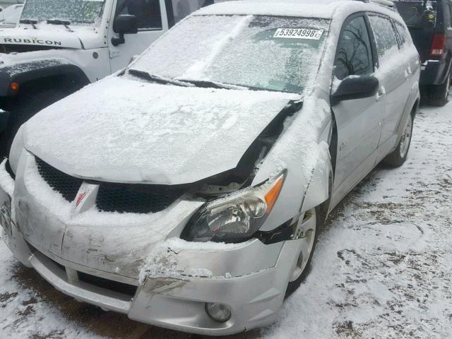 5Y2SL62884Z465021 - 2004 PONTIAC VIBE SILVER photo 2