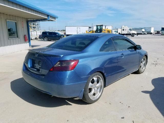 2HGFG12806H537620 - 2006 HONDA CIVIC EX BLUE photo 4