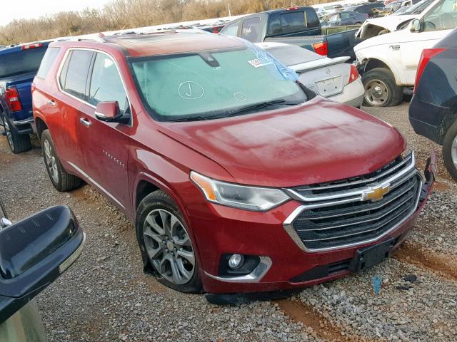 1GNERKKW4JJ244181 - 2018 CHEVROLET TRAVERSE P MAROON photo 1