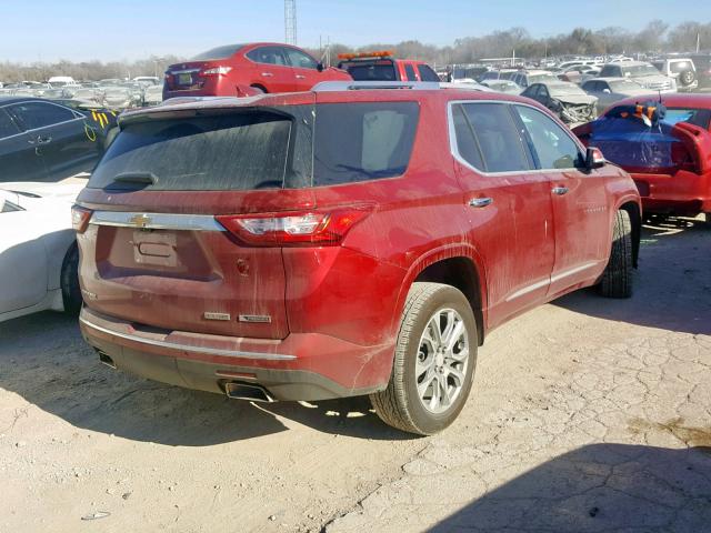 1GNERKKW4JJ244181 - 2018 CHEVROLET TRAVERSE P MAROON photo 4