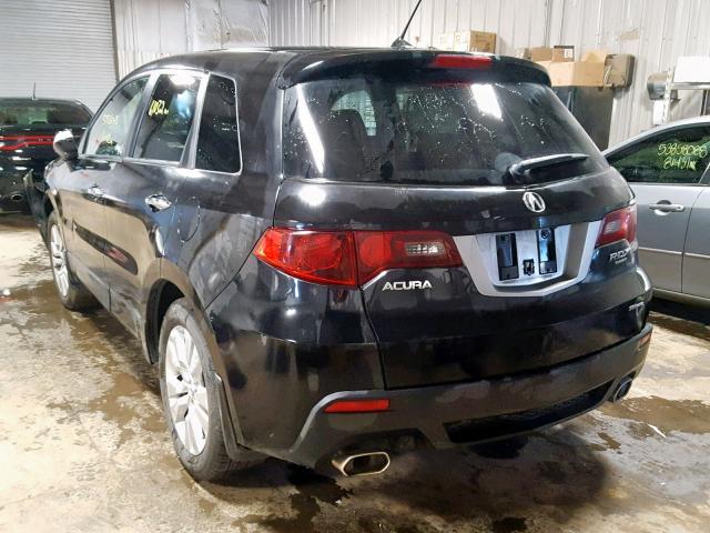 5J8TB1H2XAA000765 - 2010 ACURA RDX BLACK photo 3