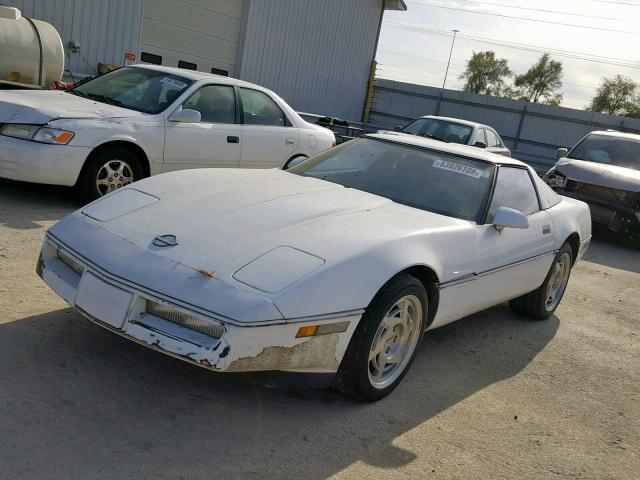 1G1YY238XL5104990 - 1990 CHEVROLET CORVETTE WHITE photo 2