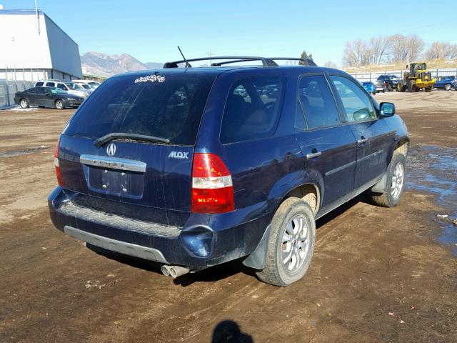 2HNYD18753H509851 - 2003 ACURA MDX TOURIN BLUE photo 4