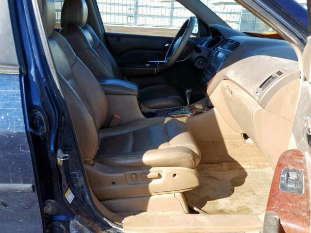 2HNYD18753H509851 - 2003 ACURA MDX TOURIN BLUE photo 5