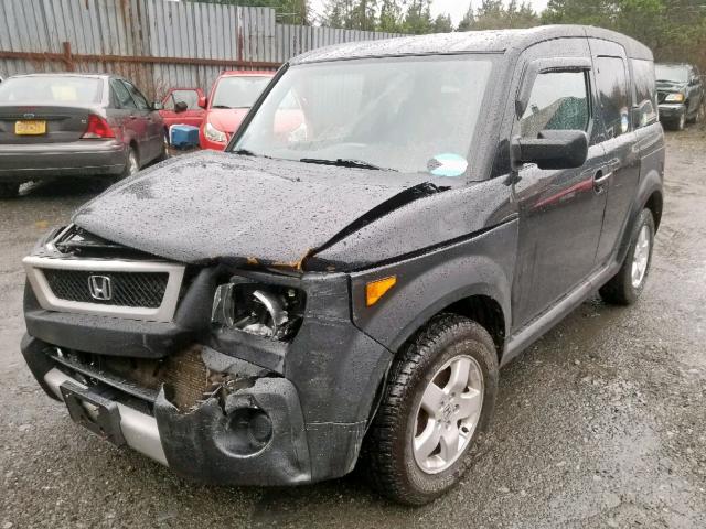 5J6YH28695L030744 - 2005 HONDA ELEMENT EX BLACK photo 2