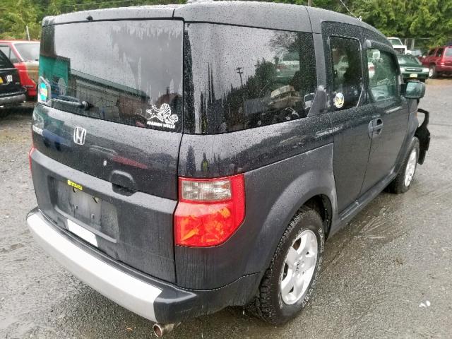 5J6YH28695L030744 - 2005 HONDA ELEMENT EX BLACK photo 4