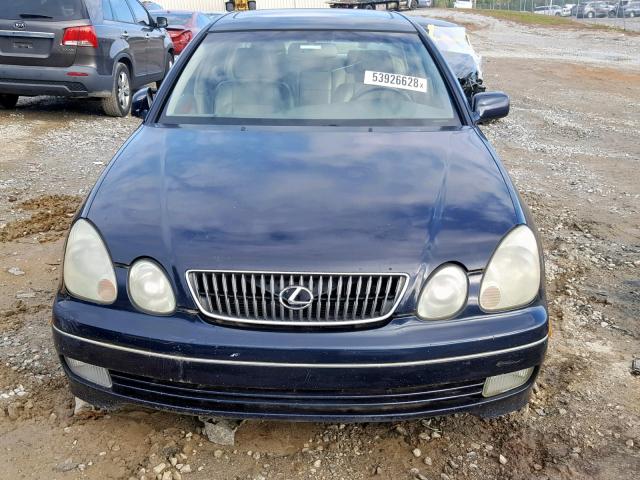 JT8BD69S310147563 - 2001 LEXUS GS 300 BLUE photo 9