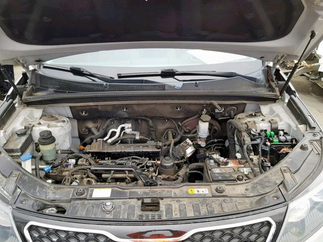 5XYKW4A25DG392844 - 2013 KIA SORENTO SX SILVER photo 7