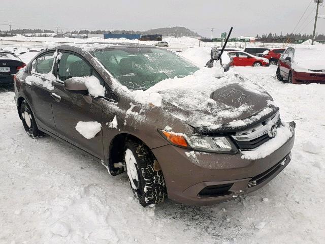 2HGFB2F91CH029420 - 2012 HONDA CIVIC EXL GRAY photo 1