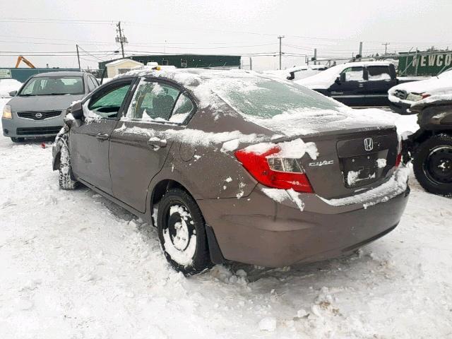 2HGFB2F91CH029420 - 2012 HONDA CIVIC EXL GRAY photo 3