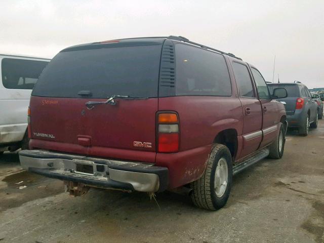 1GKFK16Z26J137562 - 2006 GMC YUKON XL K RED photo 4