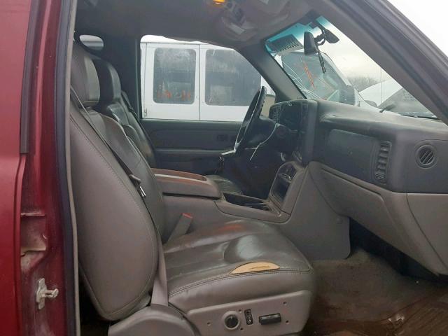 1GKFK16Z26J137562 - 2006 GMC YUKON XL K RED photo 5