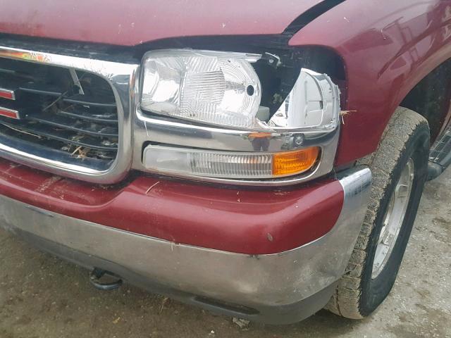 1GKFK16Z26J137562 - 2006 GMC YUKON XL K RED photo 9