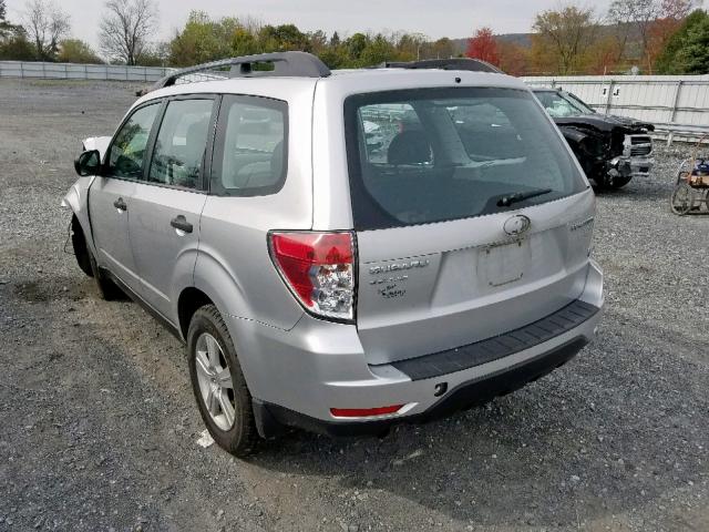 JF2SH6BC8AH770642 - 2010 SUBARU FORESTER X SILVER photo 3