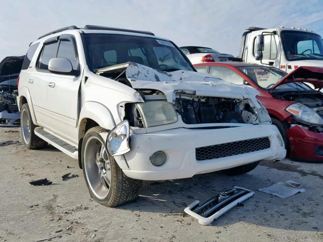 5TDBT48A24S228329 - 2004 TOYOTA SEQUOIA LI WHITE photo 1