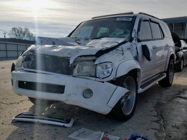 5TDBT48A24S228329 - 2004 TOYOTA SEQUOIA LI WHITE photo 2