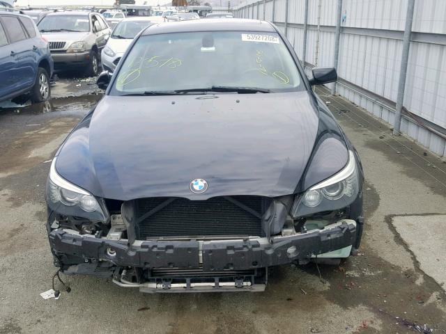 WBANW13598CZ73452 - 2008 BMW 535 I BLACK photo 9