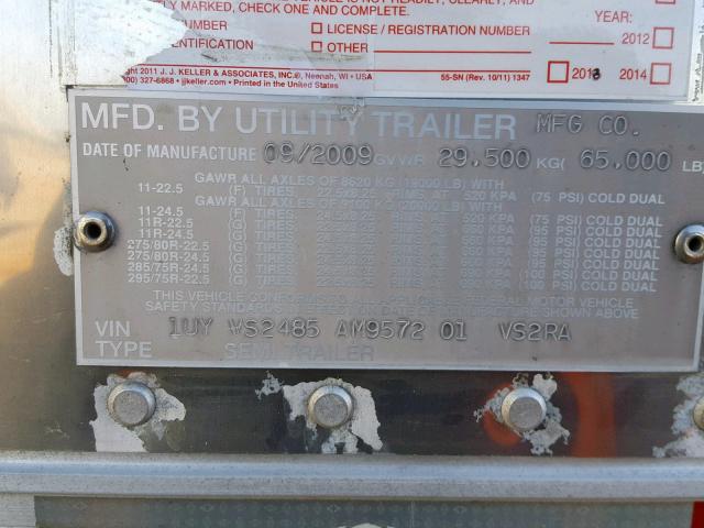 1UYVS2485AM957201 - 2010 UTILITY 3000R SILVER photo 10