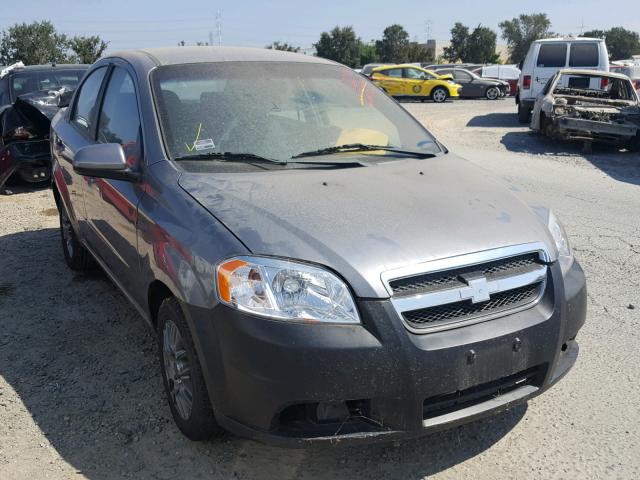 KL1TD5DE4AB050840 - 2010 CHEVROLET AVEO LS GRAY photo 1