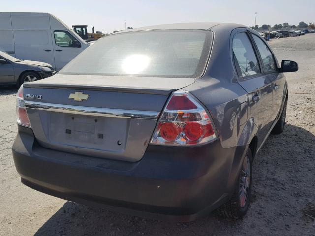 KL1TD5DE4AB050840 - 2010 CHEVROLET AVEO LS GRAY photo 4