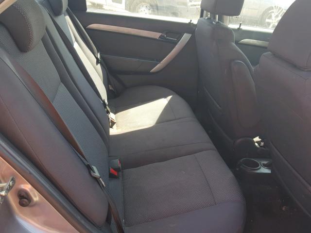 KL1TD5DE4AB050840 - 2010 CHEVROLET AVEO LS GRAY photo 6