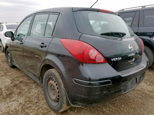 3N1BC1CP7BL404422 - 2011 NISSAN VERSA S BLACK photo 3