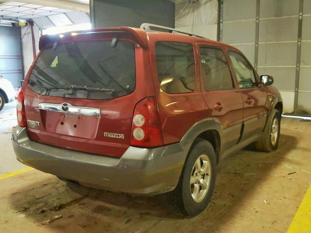 4F2CZ96115KM56785 - 2005 MAZDA TRIBUTE S MAROON photo 4