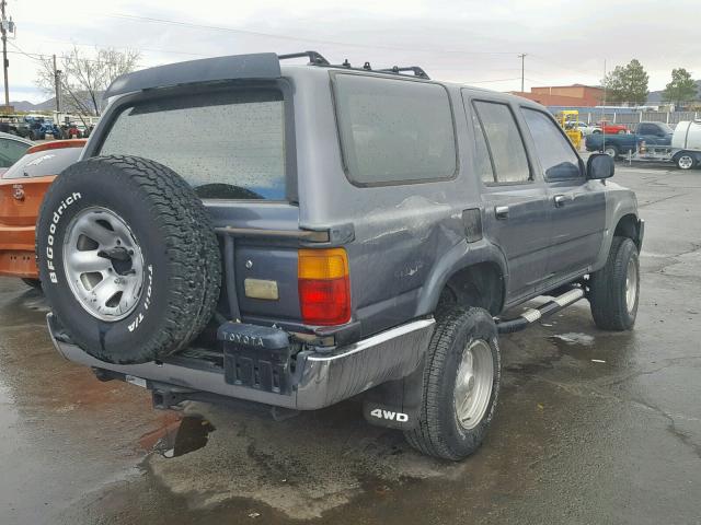 JT3VN39W9L0042210 - 1990 TOYOTA 4RUNNER VN GRAY photo 4