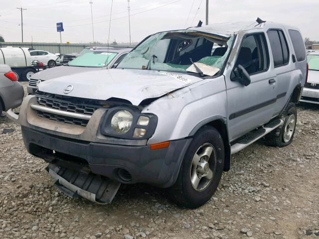 5N1ED28T63C635033 - 2003 NISSAN XTERRA XE SILVER photo 2